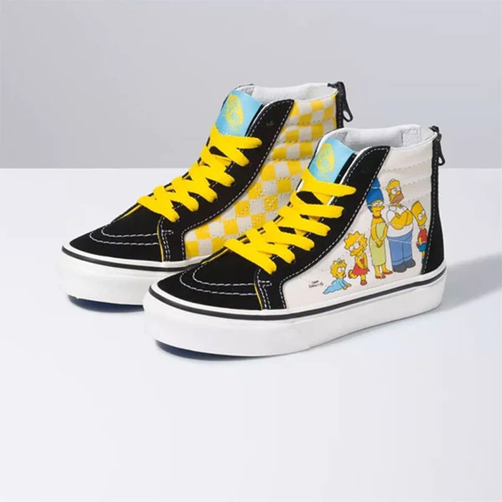 The Simpsons Vans Sk8-HI skate shoes size 7 women 5.5 men